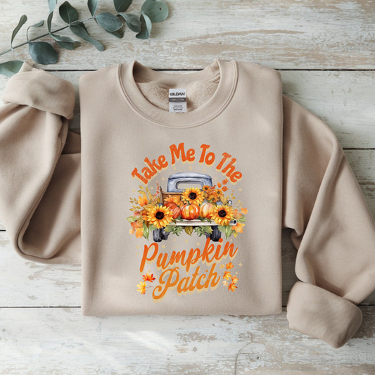 Take Me To The Pumpkin Patch Sweatshirt | Fall Crewneck