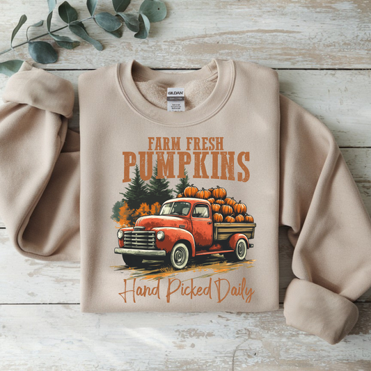 Farm Fresh Pumpkins Sweatshirt | Fall Crewneck