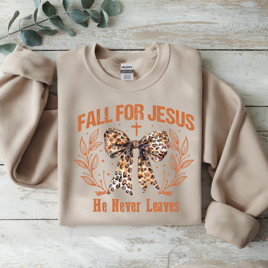 Fall for Jesus Sweatshirt | Faith-Based Fall Crewneck