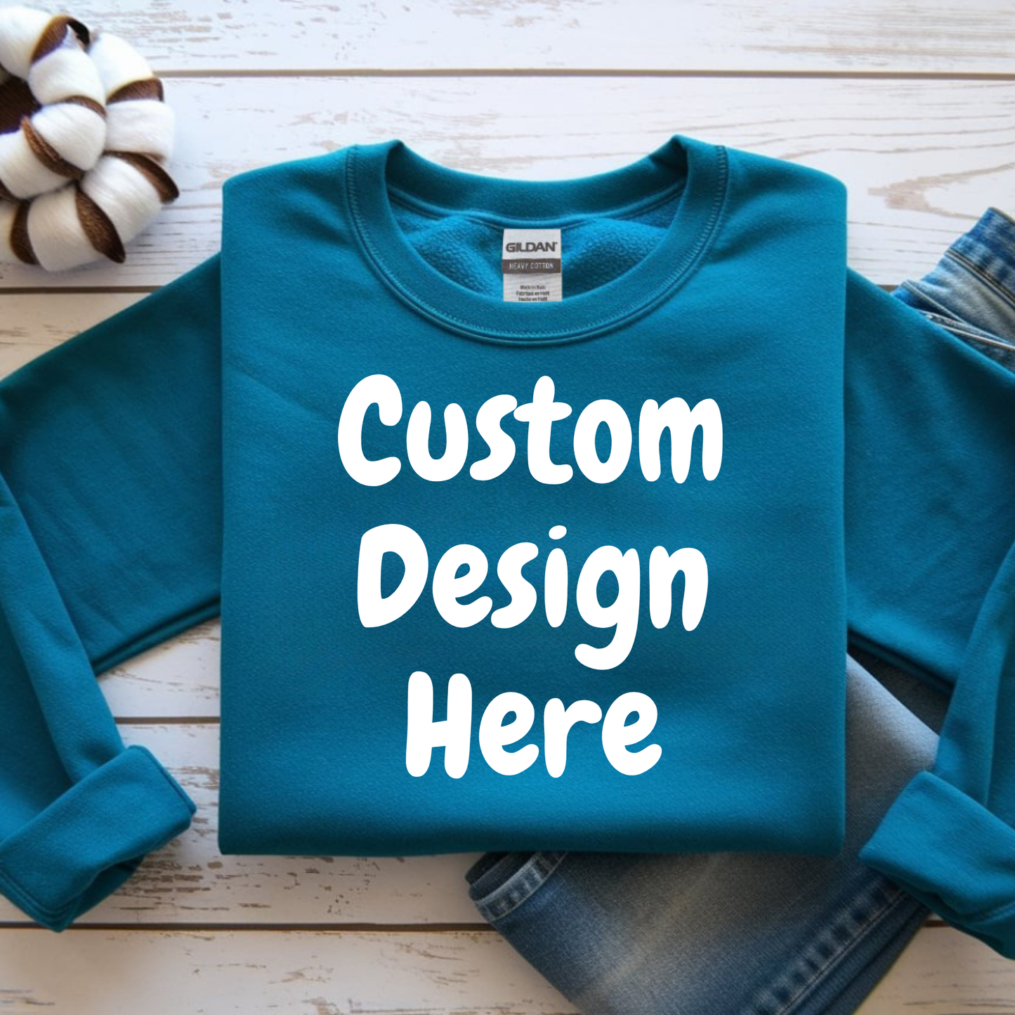 Custom Sweatshirt | Personalized Design Crewneck | Men