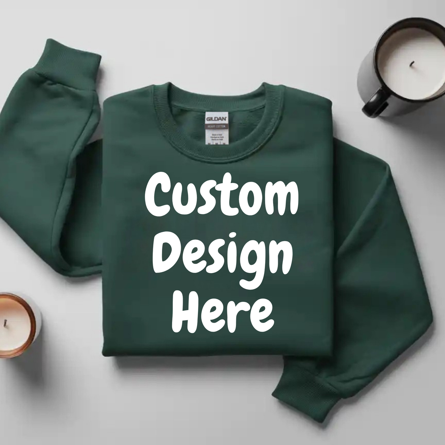 Custom Sweatshirt | Personalized Design Crewneck | Men