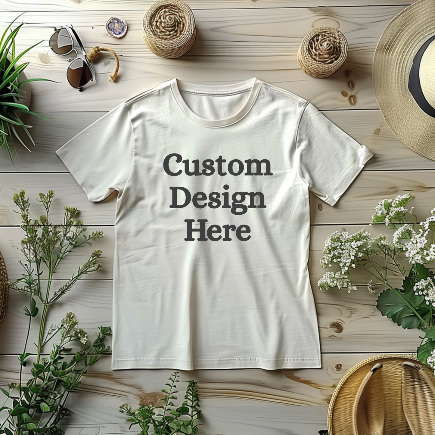 Custom Printed T-Shirt – Add Your Logo, Text, or Image