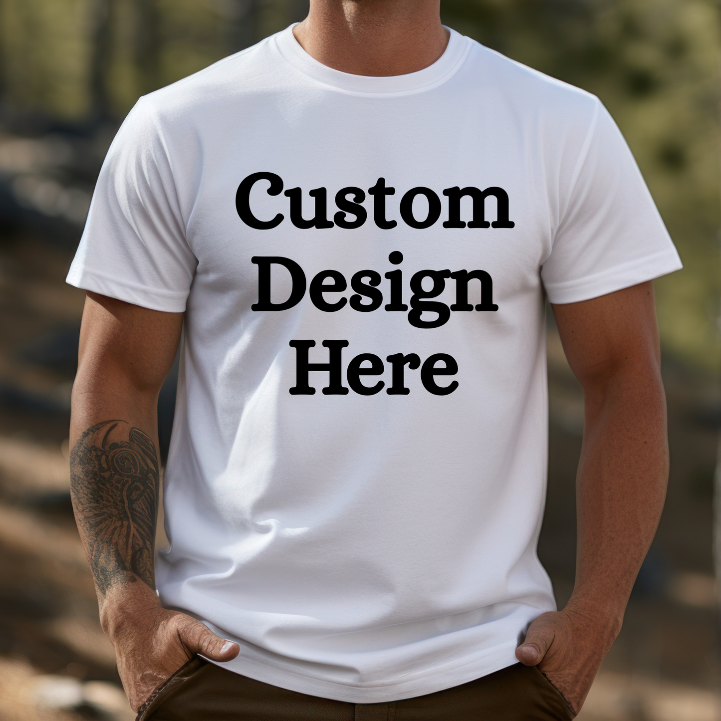 Custom Printed T-Shirt (Unisex) – Add Your Logo, Text, or Image