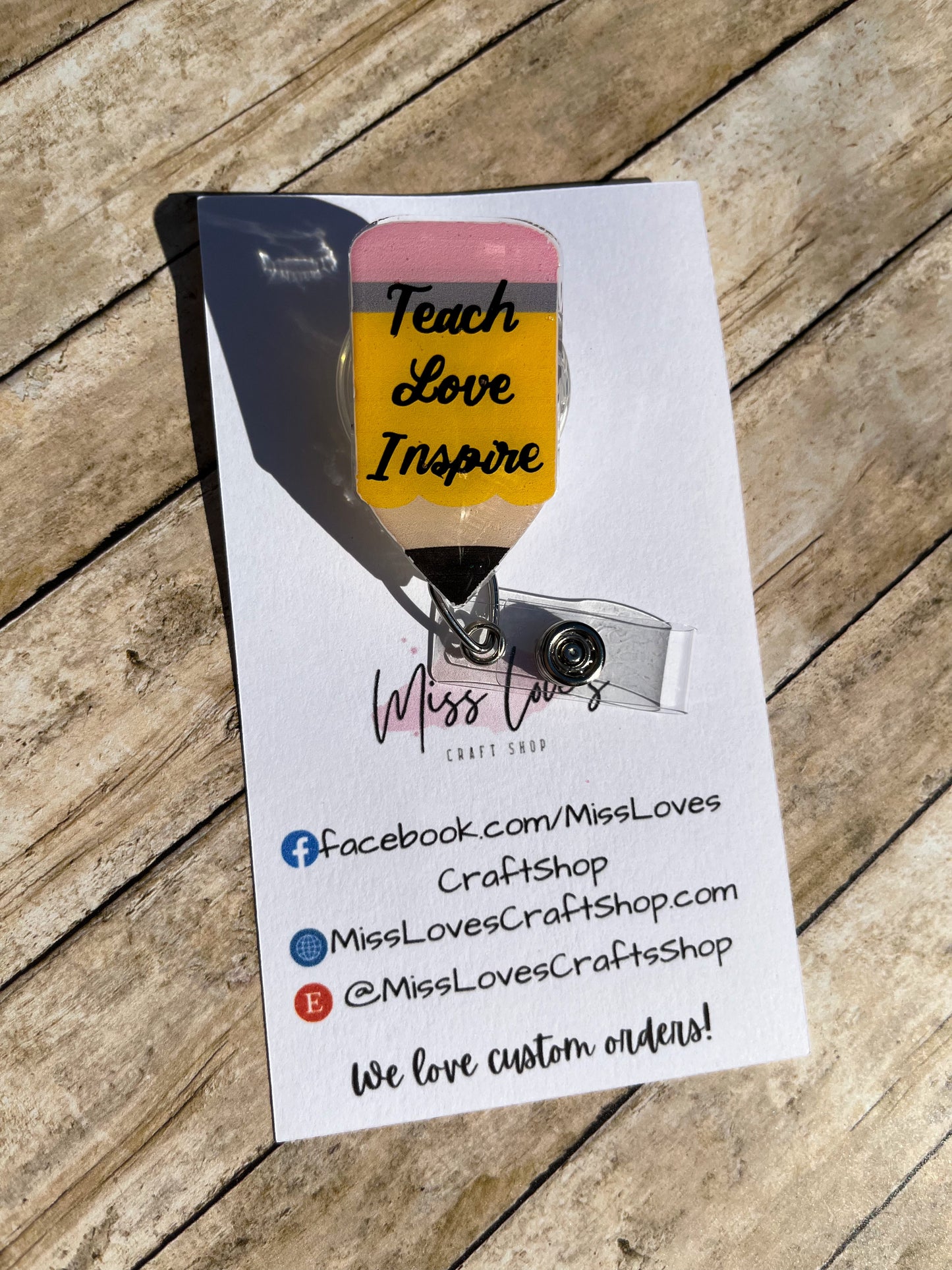 Pencil Badge Reel