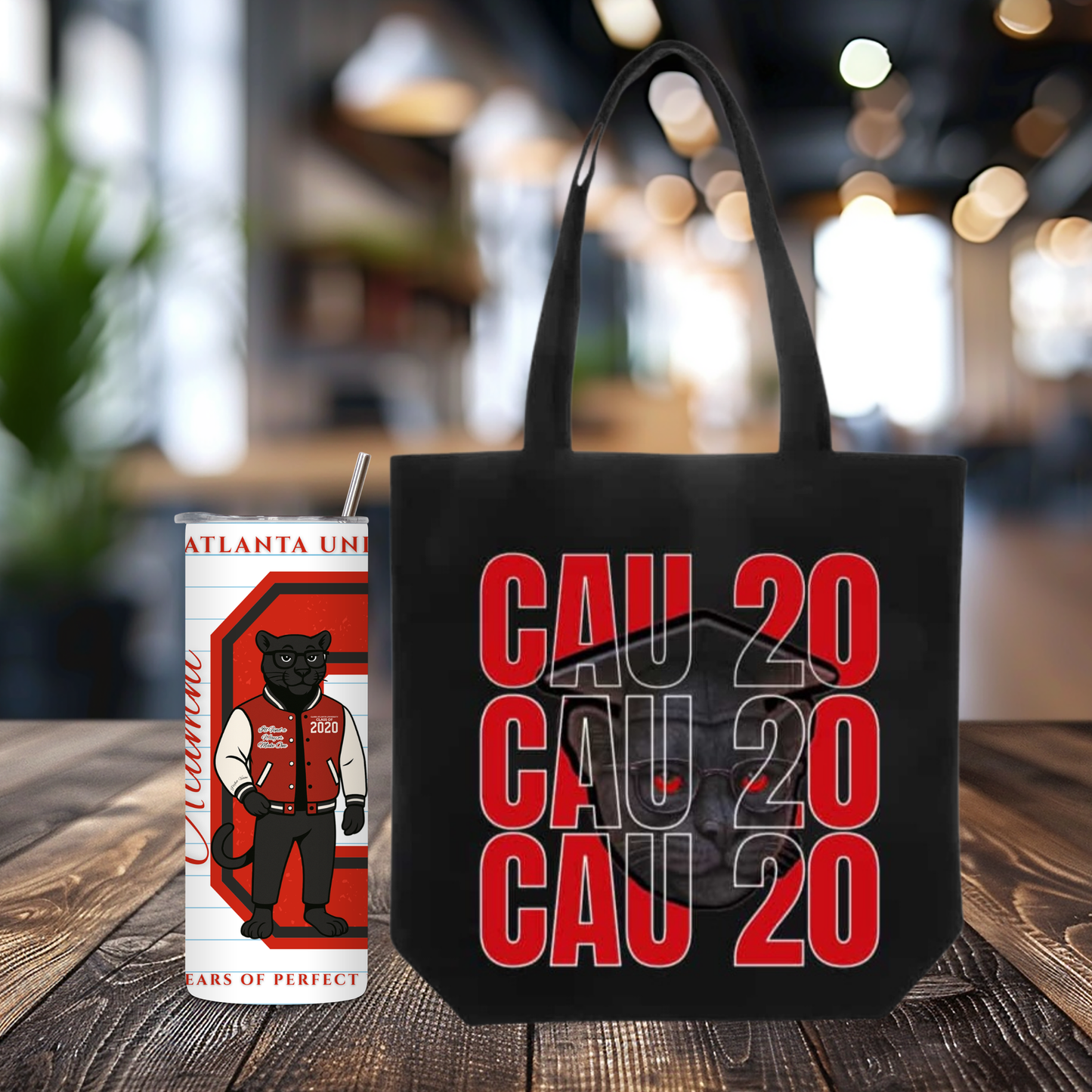 Tumbler/Tote Bag Bundle - Clark Atlanta University